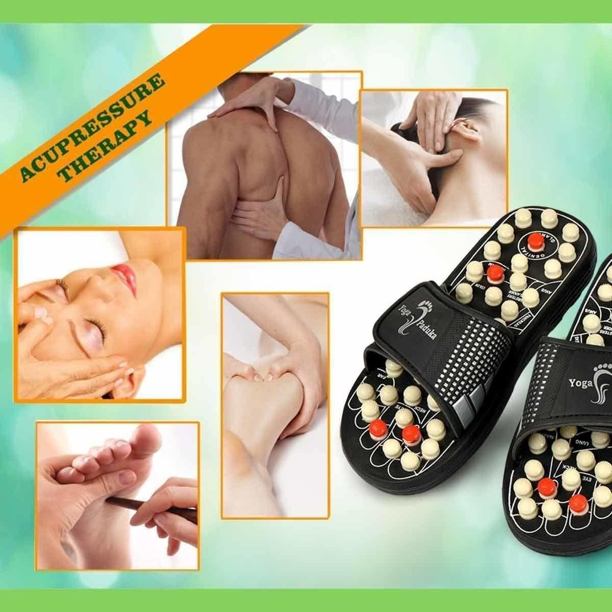 Acupressure and Magnetic Therapy Paduka Slippers For Men and Women