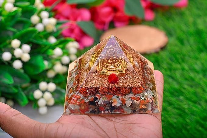 Originate Pyramid Shri Yantra With Rudraksha