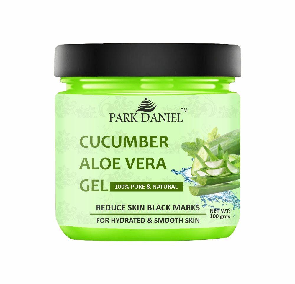 Park Daniel Cucumber & Aloe Vera Extract Gel For Smooth & Hydrate Skin, Reduce Black Spots 100 grams